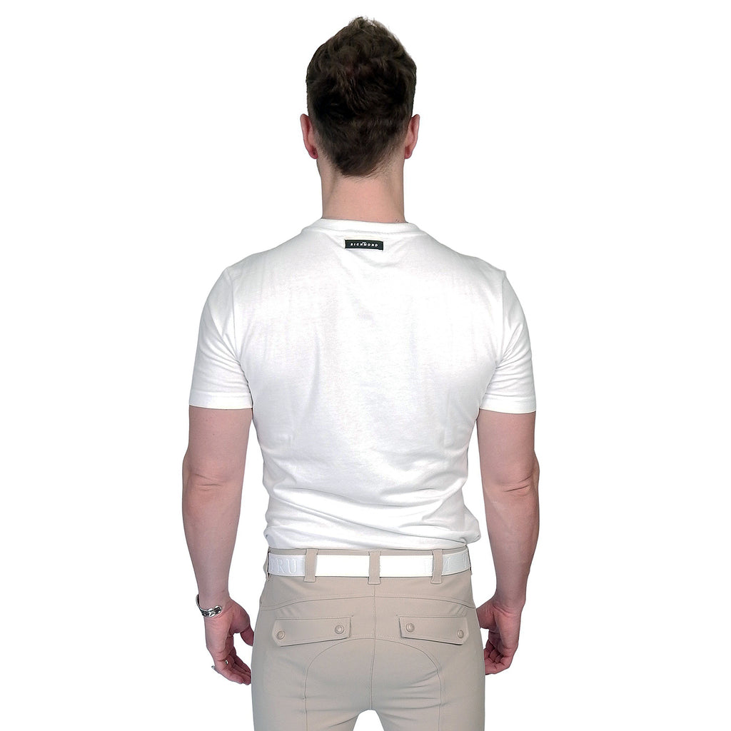 John Richmond Rmp23189 T-Shirt Mapand White