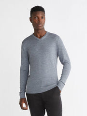 Calvin Klein Msw Merino Vneck Sweater Grey