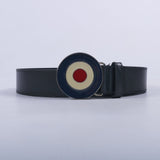 Bensherman Benb009 Target Buckle Leather Belt  Black