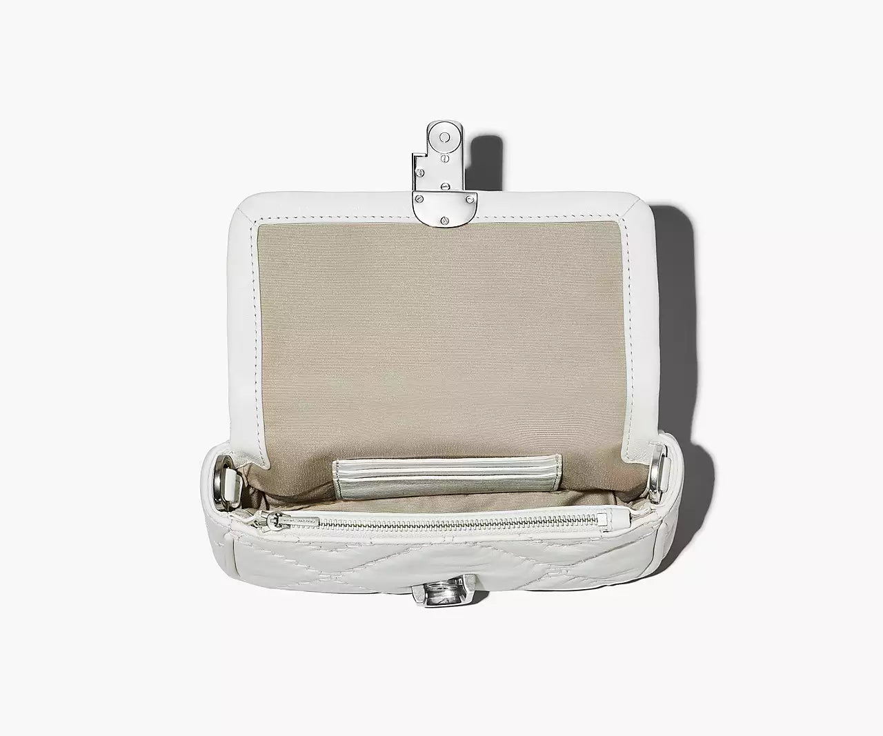 Marc Jacobs The Quilted Leather J Marc Mini Bag In Cotton