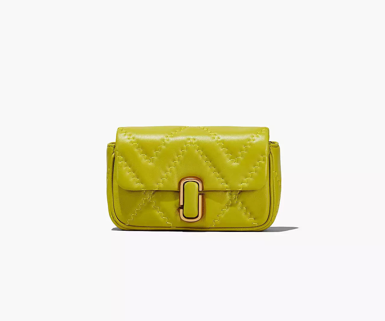 Marc Jacobs The Quilted Leather J Marc Mini Bag In Citronelle