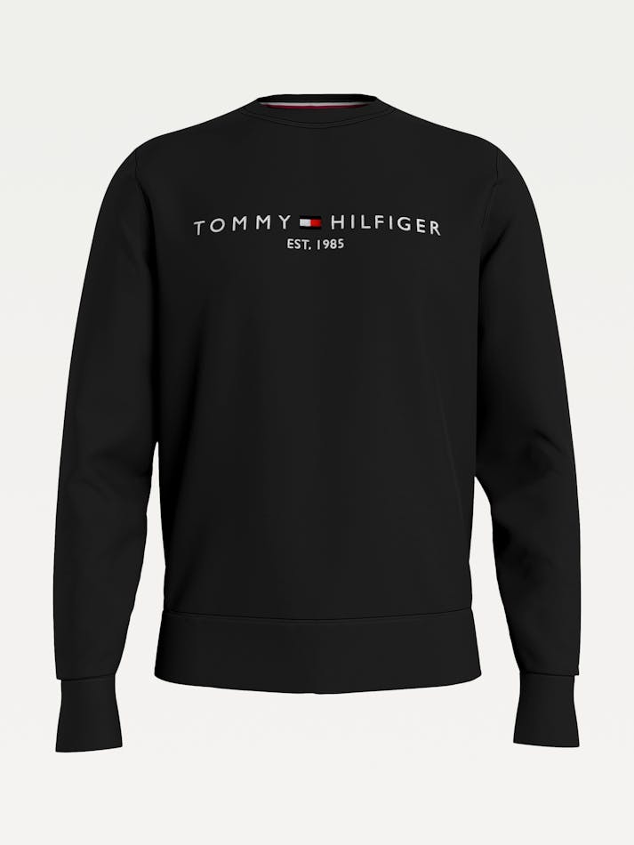Tommy Hilfiger Mw11596 Msw Tommy Logo Sweatshirt Black