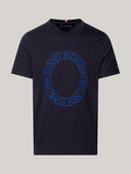 Tommy Hilfiger Mw33042 Msw Embroidery Roundel Tee Navy