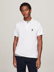 Tommy Hilfiger Mw33273 Msw Monogram Chest Graphic Reg Polo  White