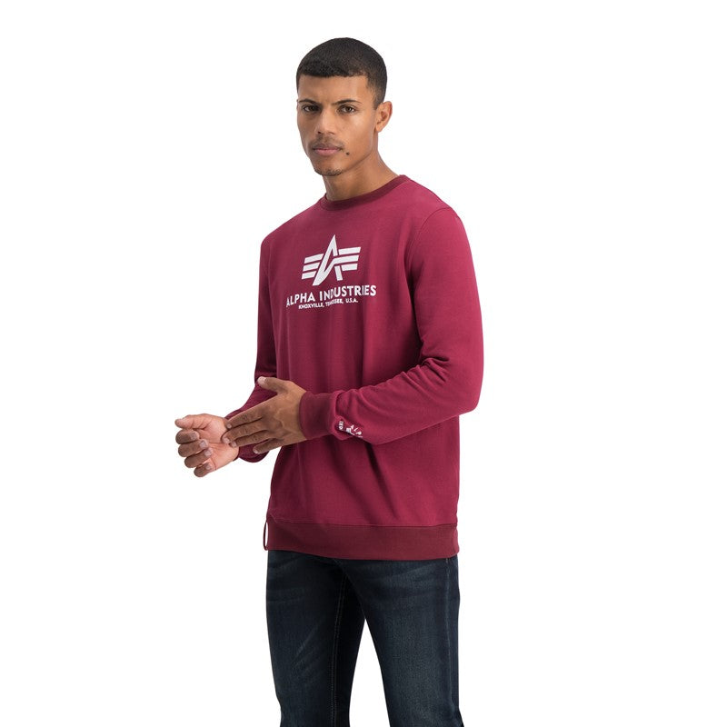 Alpha Induestries Ai Basic Crew  Deep Maroon