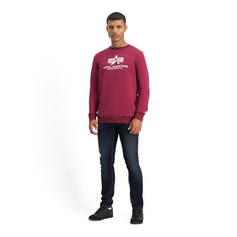 Alpha Induestries Ai Basic Crew  Deep Maroon