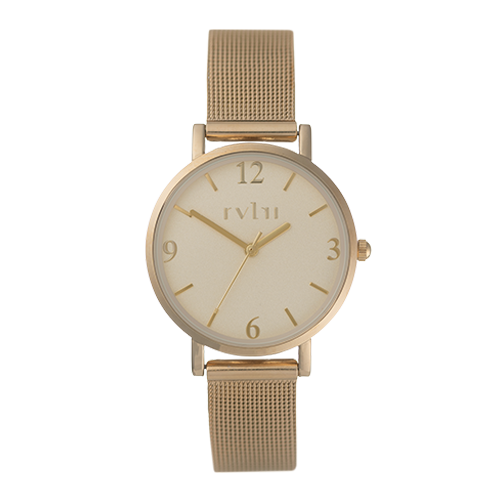 Rvlri Lds Matt Champaigne Dial Watch For Women