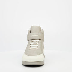 Mazerata Mens Valentino 7 Faux Nubuck Shoes Grey And White