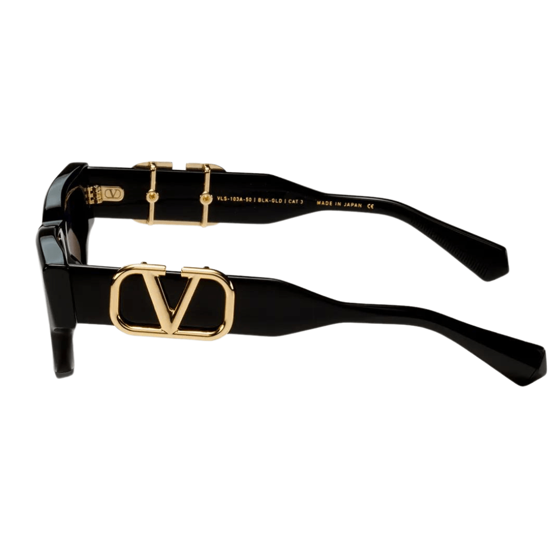 Valentino Sunglasses 103A 50 Blk/Gld V-Due