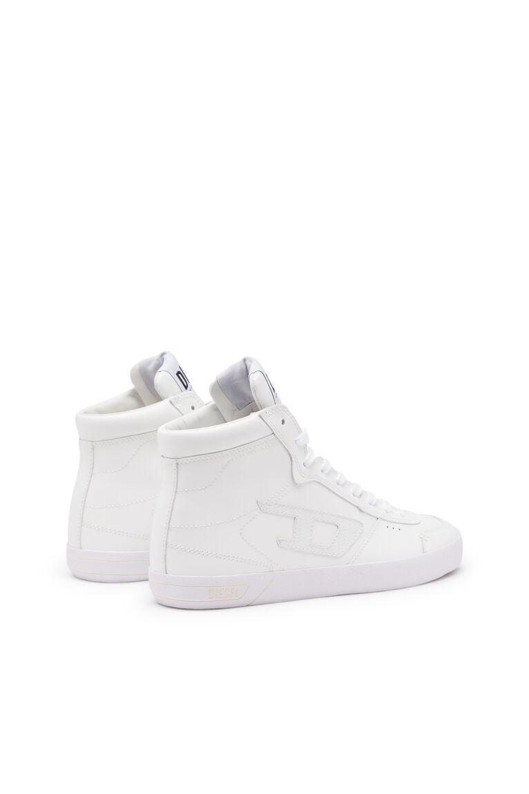 Diesel Y03337Pr030 Womens S-Leroji Mid Sneakers White