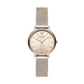 Emporio Armani Womens Kappa Pink Round Stainless Steel Watch - AR11129