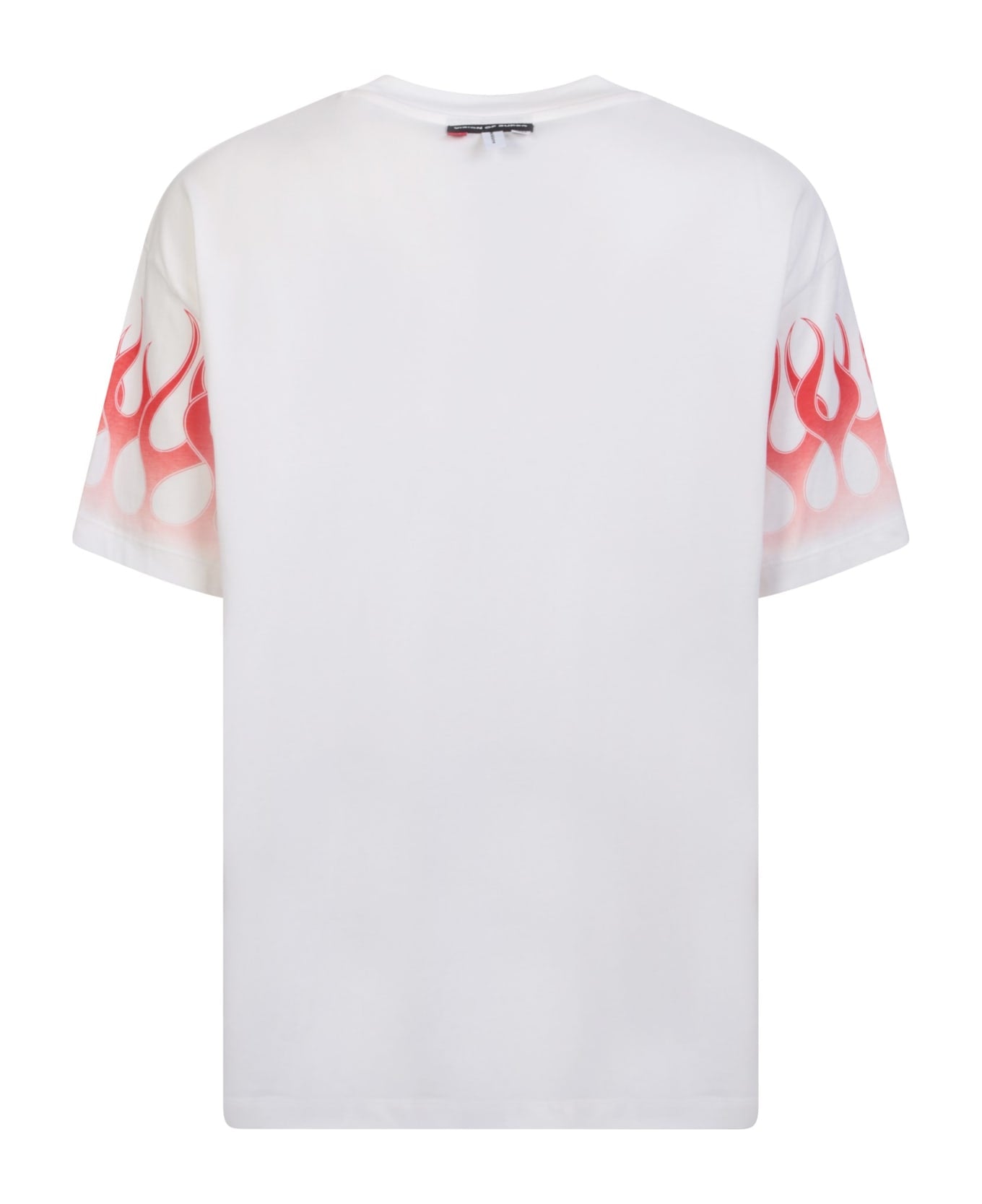 Vision Of Super Vs00756/473 Tshirt With Flames White