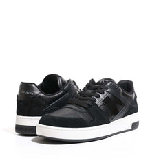 Calvin Klein Ym007090 Mens Basket Laceup Sneakers Black & White