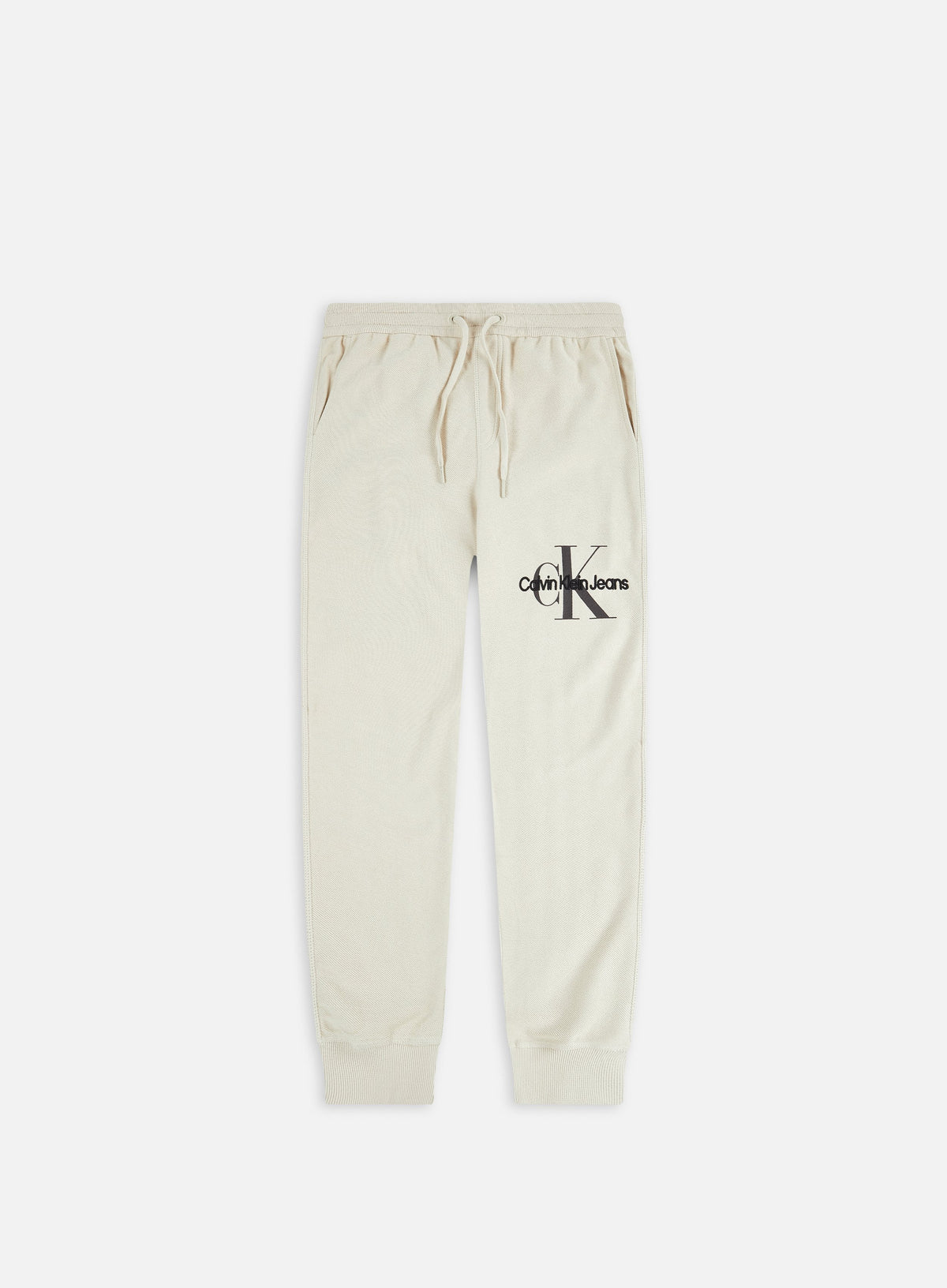 Calvin Klein Monologo Textured Hwk Pant Off White