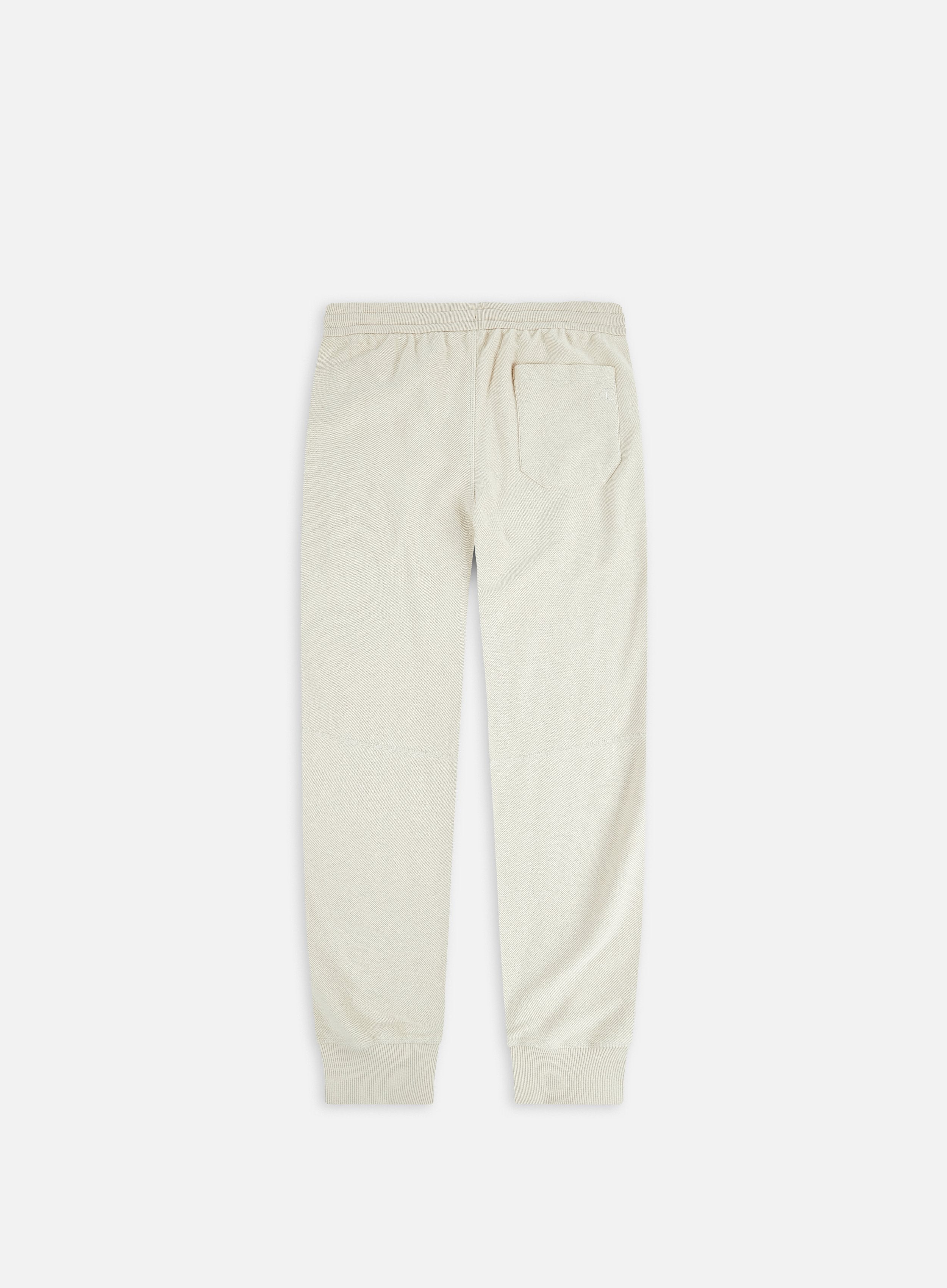 Calvin Klein Monologo Textured Hwk Pant Off White