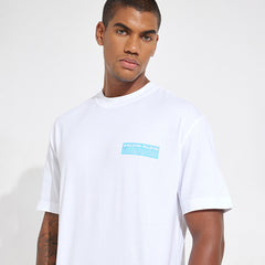Calvin Klein Oversized Stacked Logo Tee J323843 White