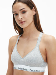 Calvin Klein Modern Cotton Unlined Triangle Bralette Grey