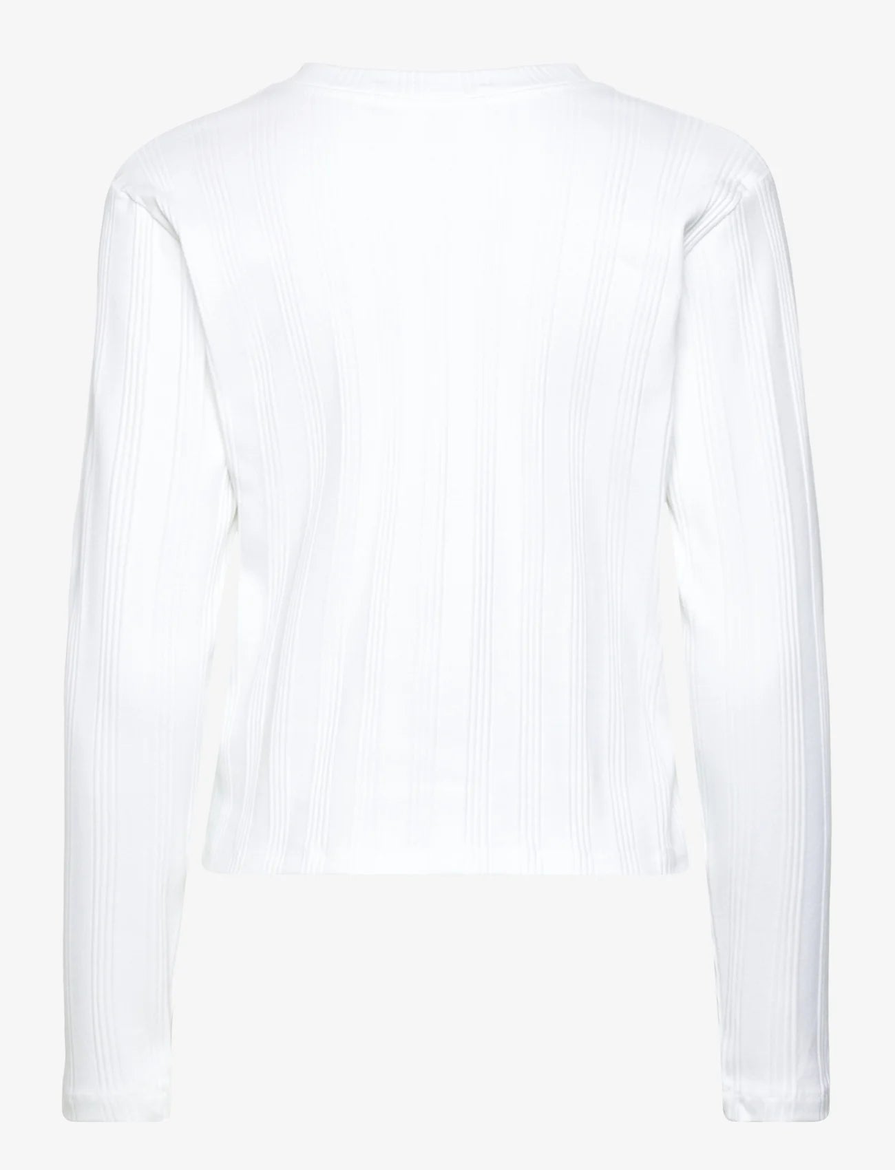Calvin Klein Badge Rib Baby Tee Long Sleeve J221596 White