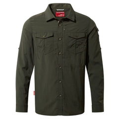 Craghoppers Nl Adv Ls Shirt Cms605 Dark Khaki