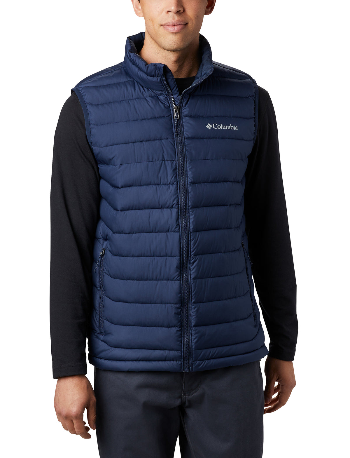 Columbia Powder Lite M Vest Wo0847 465 Navy