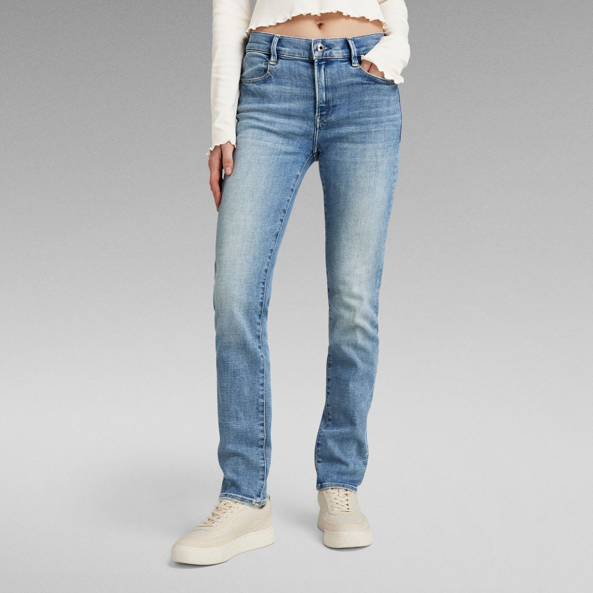 G-Star Raw Wmn Ace 2.0 Slim Straight D23638 Washed