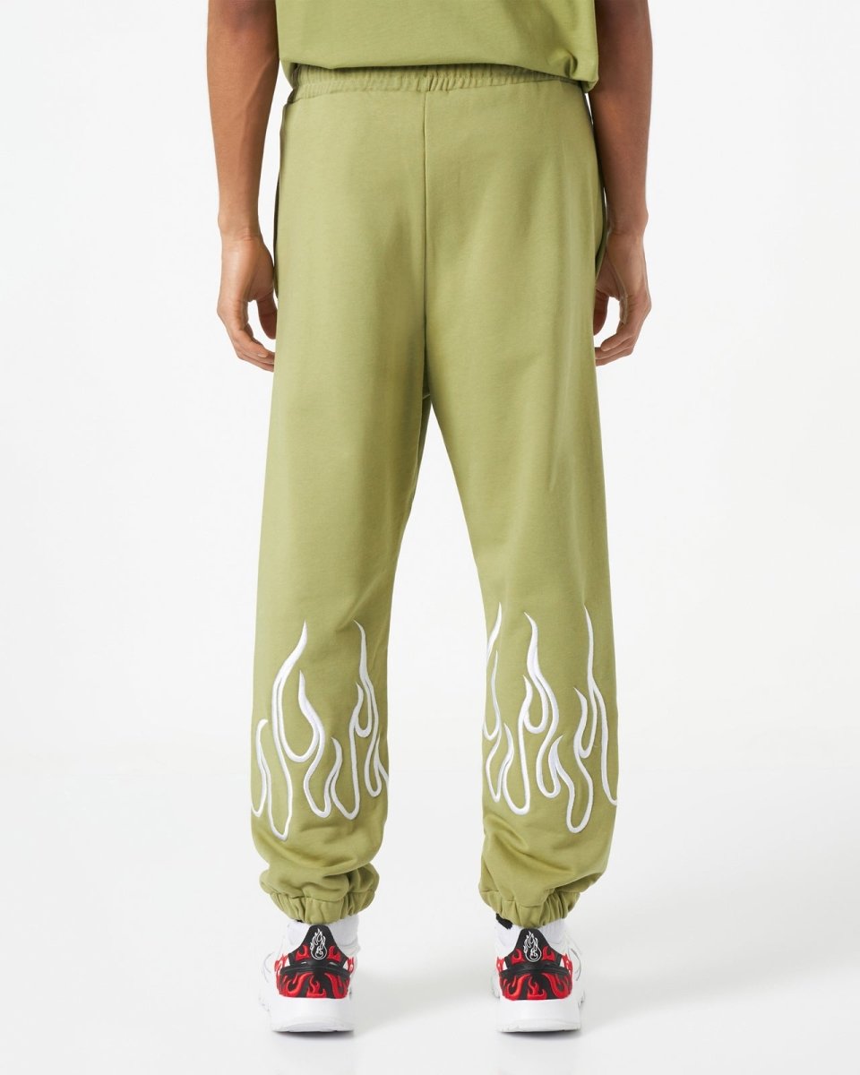 Vision Of Super Vs00593 Pants With Embroidery Flame Green