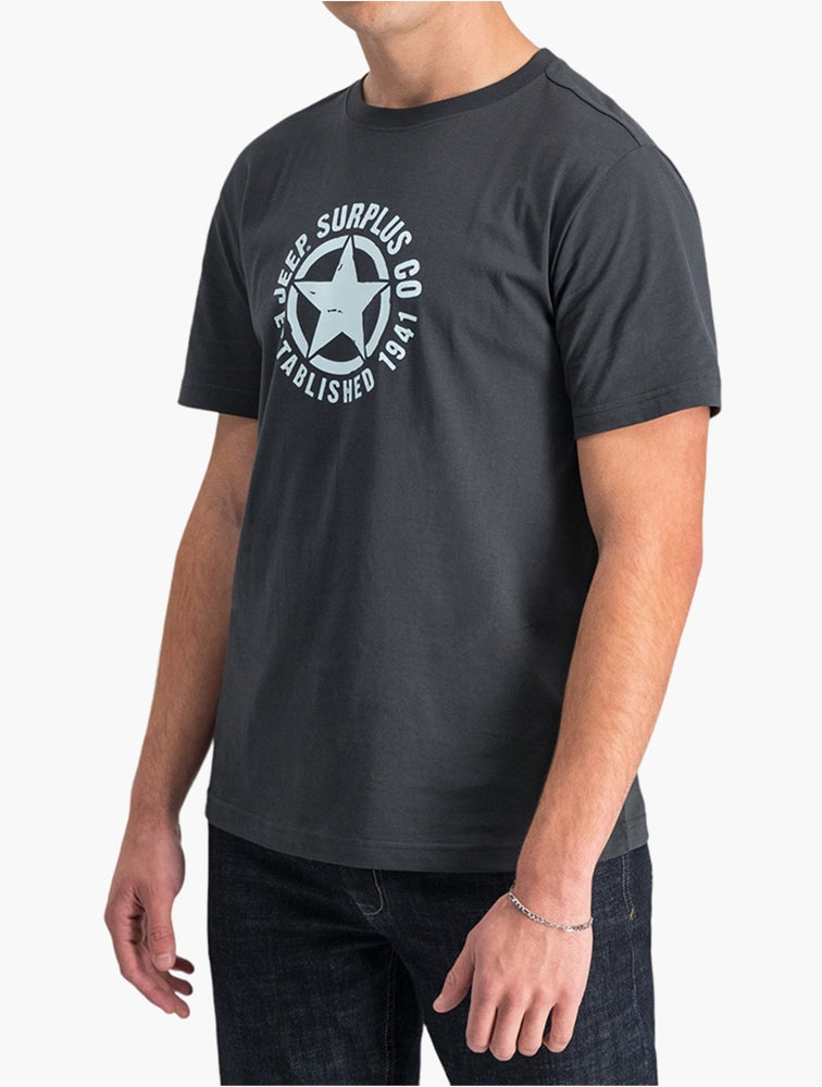 Jeep M Star Icon Print Tee Jmic23213 Charcoal