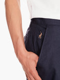 Polo Mens Linen Short Navy