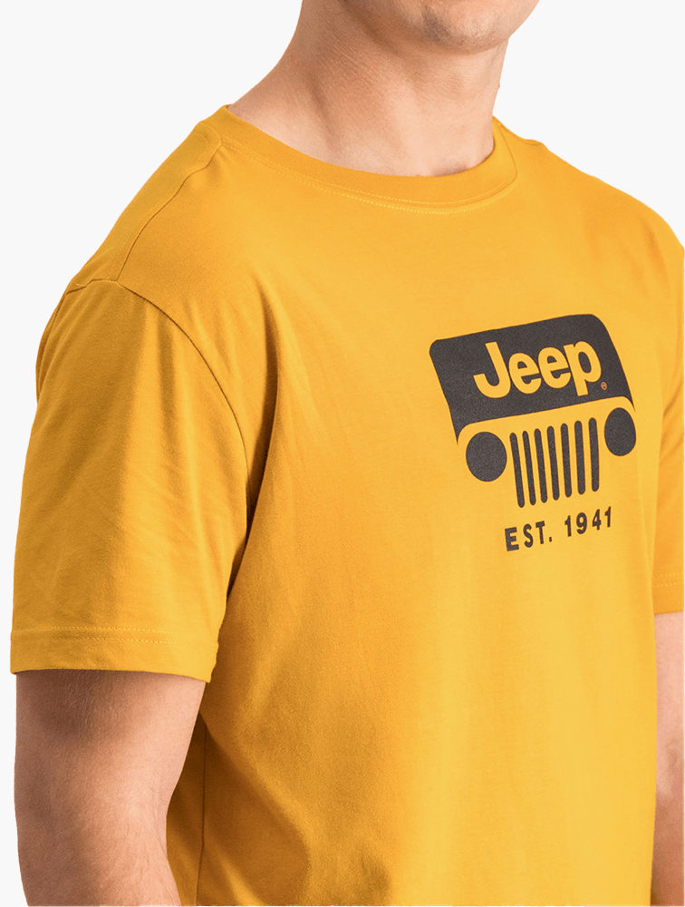 Jeep M Grille Icon Print Tee Jp106213 Sunflower
