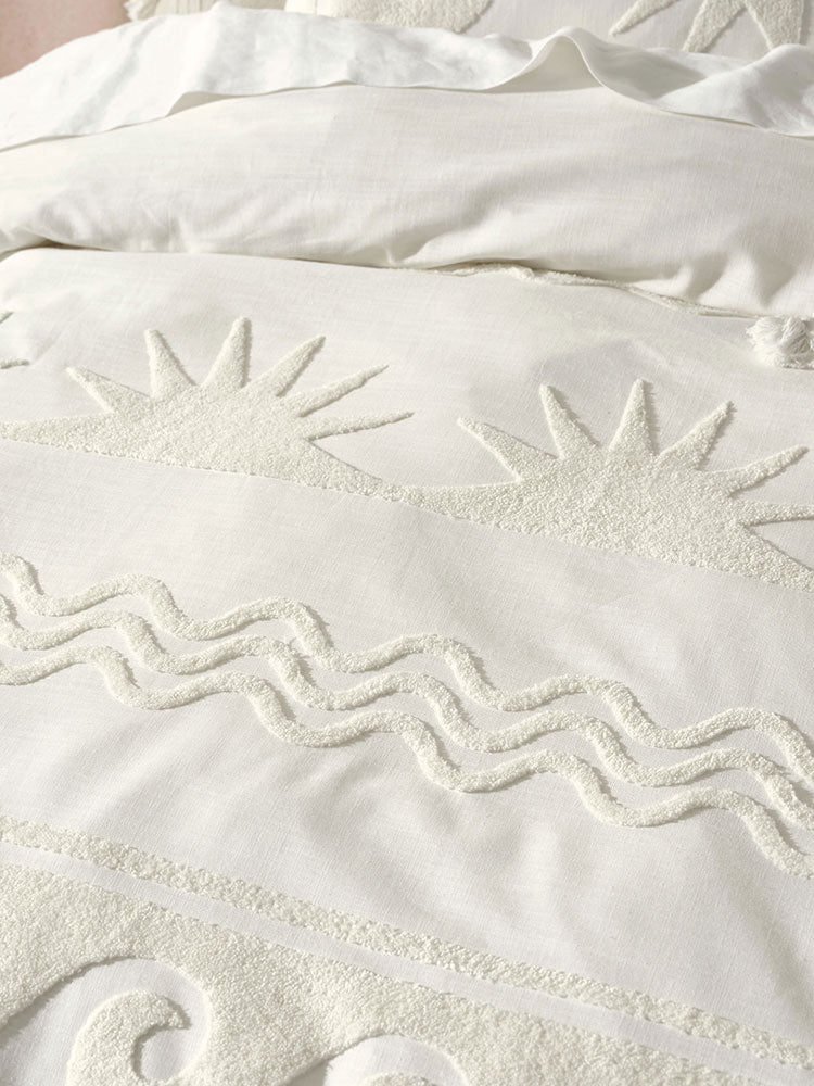 Linen House Helios Duvet Cover Set Vanilla