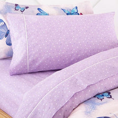 Linen House Astrid Sheet Set Mauve