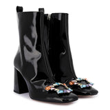 Sophia Webster Saw23103 Margaux Mid Ankle Boot Black