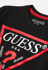 Guess Ls  Triangle Tee Black