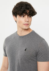 Polo Mens Crew Neck T-Shirt Charcoal