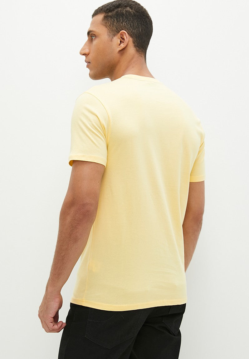 Polo Mens Crew Neck Ss Tee Yellow