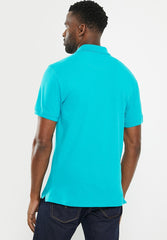 Polo Mens Classic Pique Ss Golfer Turquoise