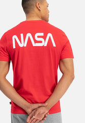 Alpha Industries Nasa Apollo T Shirt Red