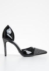 Sissy Boy Ladies Patent Bling Stiletto