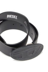 Diesel M-Oval D Logo B-1Dr Scratch Belt T8013 Black