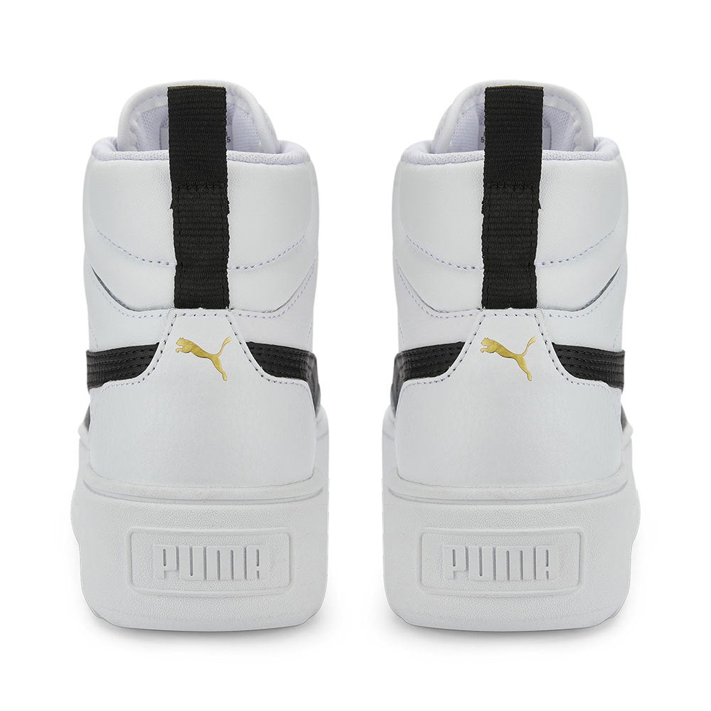 Puma  Womens Karmen Mid Shoes White And Black