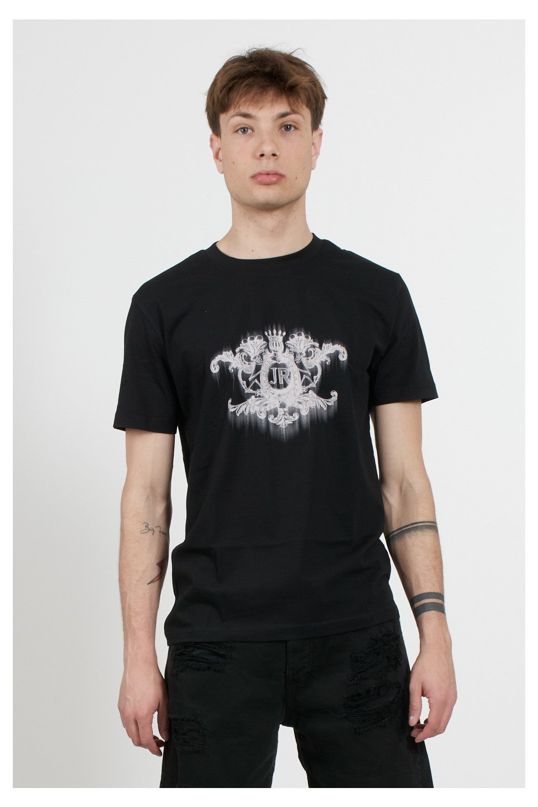 John Richmond Rmp23190 T-Shirt Tenshi Black