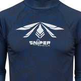 Sniper Mens L/S Rash Vest Cnmrv  Navy