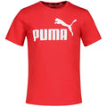 Puma Ess Logo Tee M Cotton Red