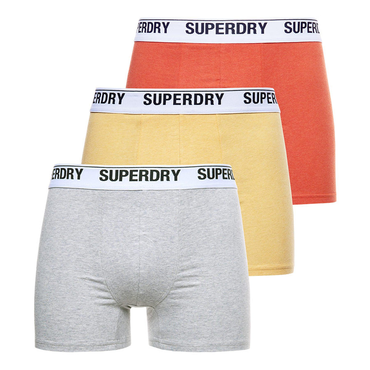 Superdry-M-Boxer Multi 3Pk Yellow/Grey Orange