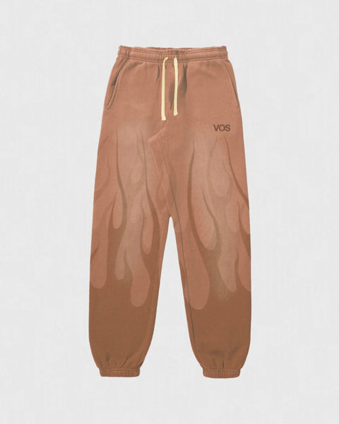 Vision Of Super Vs00523 Pants With Double Flames Terracota