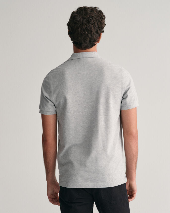 Gant 344150 Reg Shield Ss Pique Polo Grey