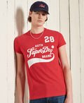 Superdry M1010881A Mens Collegiate Graphic Tee 185 Red