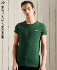 Superdry Mens Organic Cotton Vintage Embroidery T-Shirt-Burgandy