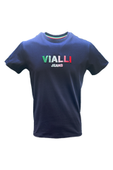 Vialli Vj23Sm43 Eddon T Shirt Navy