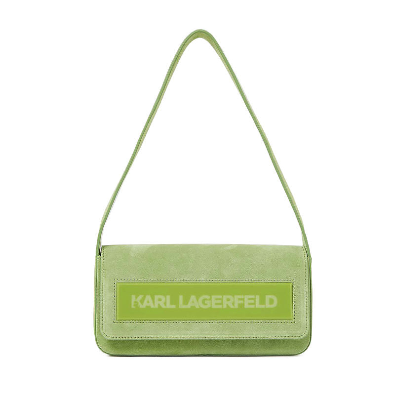 Karl Lagerfeld 235W3044 K/Essential K Md Flap Sued Green